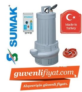 SUMAK SDTV 20/2    2.2HP 380v   Açık Fanlı Pis Su Dalgıç Pompa