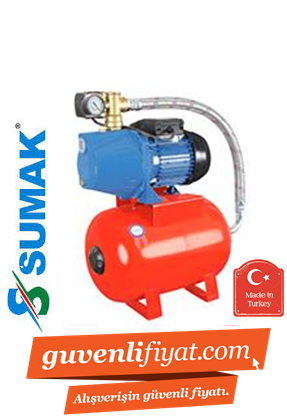 SUMAK SMJH 220 2.2hp 380v Döküm Gövdeli Paket Hidrofor 100lt Tanklı