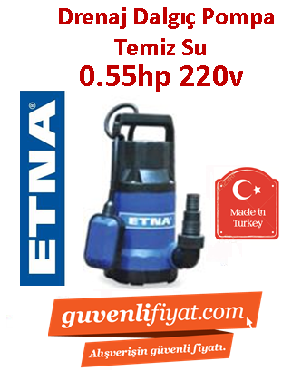 ETNA EFP-040 T 0.55hp 220v Plastik Gövdeli Drenaj Dalgıç Pompa