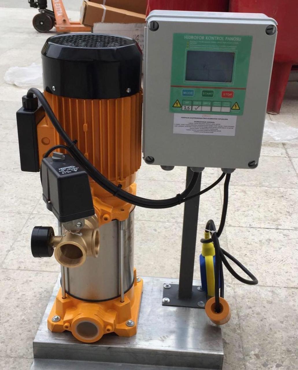 VORTEX VKP VD 6-09 T -3HP-380V- DİK MİLLİ NORİL FANLI ÇOK KADEMELİ TEK POMPALI PAKET HİDROFOR