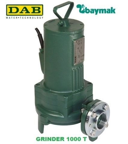 Dab  GRINDER 1000 T    1kW  380V   Parçalayıcı Bıçaklı Foseptik  Atık Su Dalgıç Pompa (Çelik öğütme sistemi)