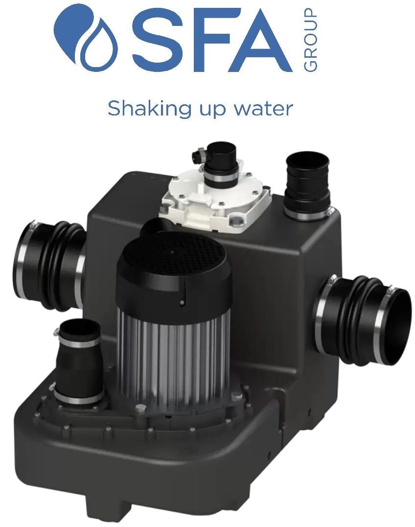 SFA SANICUBIC 1 GR HP TEK POMPALI BIÇAKLI MONOFAZE ATIK SU GRİ VE FOSEPTİK SU TERFİ İSTASYONU