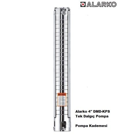 Alarko  4SP5/8     1Hp   4\'\' Paslanmaz Kademeli  Tek Dalgıç Pompa (Pompa Kademesi-KPS Serisi)