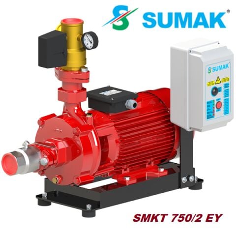 Sumak SMKT 750/2 EY  1X7.5 Hp 380V  Tek Yatay Pompalı Elektrikli Yangın Söndürme Hidroforu