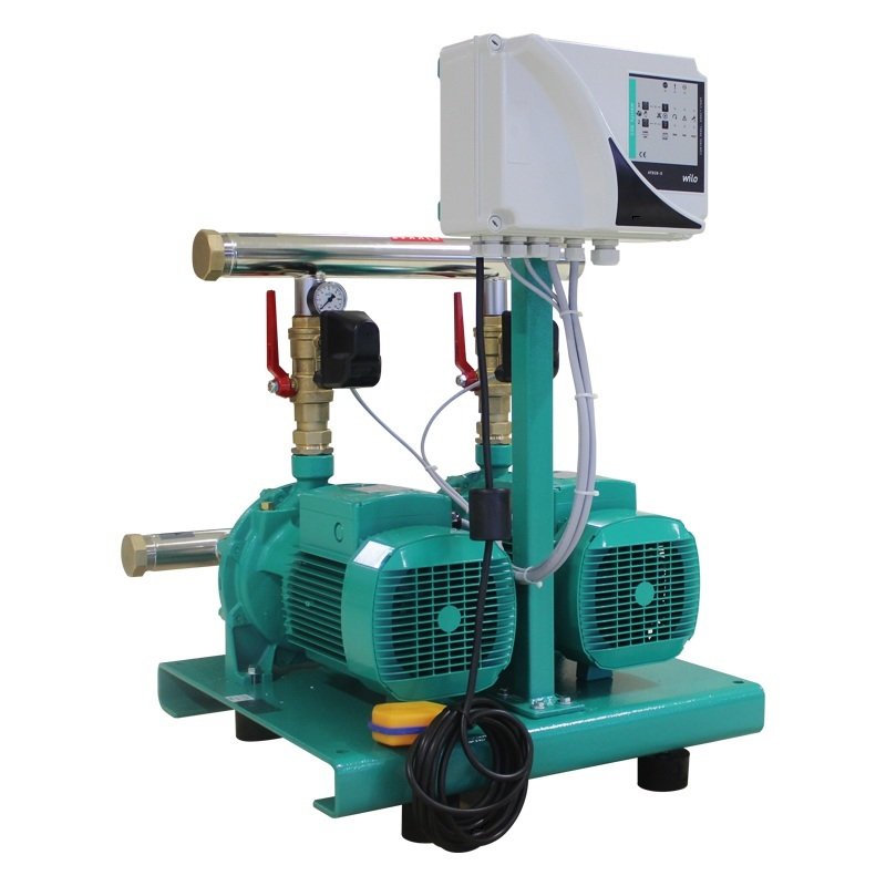 WİLO COE2-WP205-380V-2X7.5 HP- 2(İKİ) POMPALI İKİ KADEMELİ YATAY MONOBLOK TRİFAZE HİDROFOR