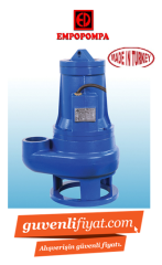 EMPO SU AYGIRI 400 TC 4 HP 380V DÖKÜM GÖVDELİ PİS SU POMPASI (PANOSUZ)