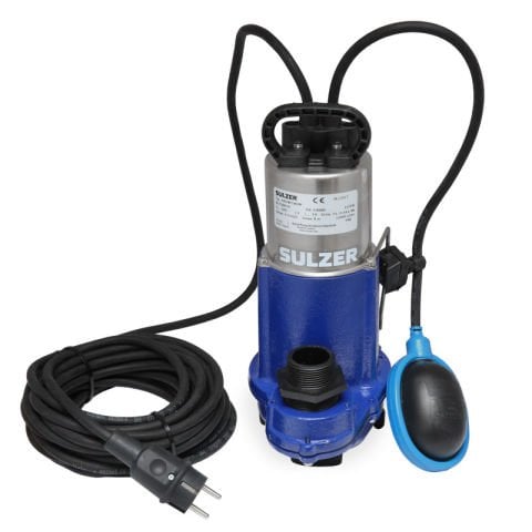 Sulzer MF 354 WKS 0,70kw (0,95hp) 220v Açık Fanlı Pis Su Dalgıç Pompa