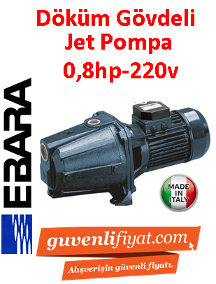 EBARA AGF 0.80 M 0.8hp 220V Döküm Gövdeli Jet Pompa