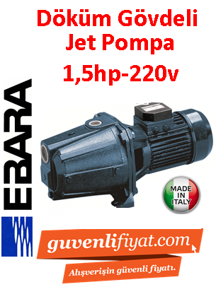 EBARA AGA 1.50 M 1.5hp 220V Döküm Gövdeli Jet Pompa