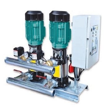 WATER SOUND 2WSE16/4T -5.5 HP-380V- İKİ POMPALI DİK MİLLİ EKO PAKET HİDROFOR