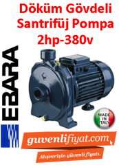 EBARA CMB 2.00 T 380v 2HP Tek Kademeli Döküm Santrifüj Pompa
