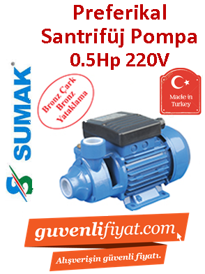 SUMAK SM5 0.5Hp 220V Preferikal Santrifüj Pompa