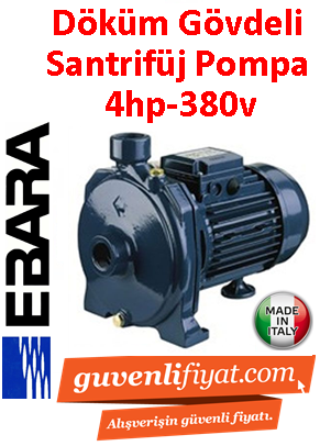 EBARA CMD 4.00 T 380v 4HP Tek Kademeli Döküm Santrifüj Pompa