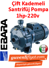 EBARA CDA 1.00 M 220V 1HP Çift Kademeli Santrifüj Pompa