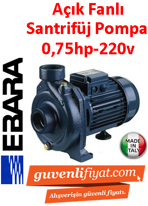 EBARA CMR 0.75M 220V 0.75HP Açık Fanlı Döküm Santrifüj Pompa
