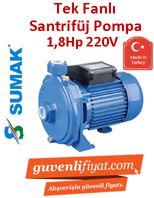 SUMAK SM180 1.8Hp 220v Tek Fanlı Santrifüj Pompa
