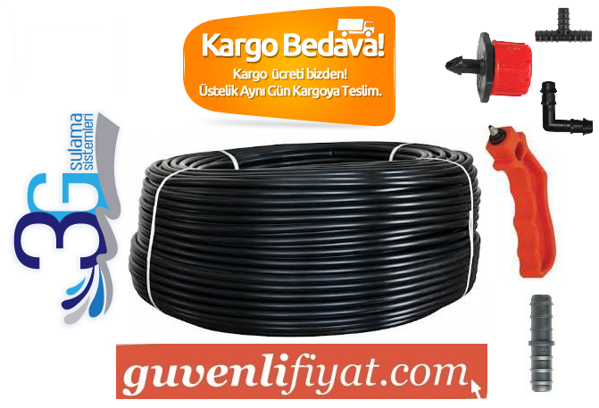 ​​​16 MM DELİKSİZ DÜZ DAMLAMA BORUSU  PAKET 5