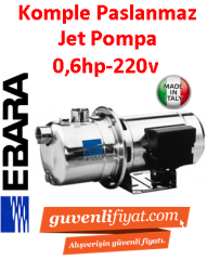 EBARA JESM 6 220V 0.6HP Komple Paslanmaz Jet Pompa