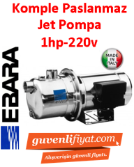 EBARA JEM 100 220V 1HP Komple Paslanmaz Jet Pompa