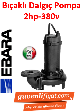 EBARA 65 DL (DF) 51.5 W/C 380V 2HP Bıçaklı Foseptik Dalgıç Pompa