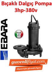 EBARA 80 DLA (DFA) 52.2 W/C 380V 3HP Bıçaklı Foseptik Dalgıç Pompa