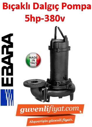 EBARA 80 DL (DF) 53.7 W/C 380V 5HP Bıçaklı Foseptik Dalgıç Pompa