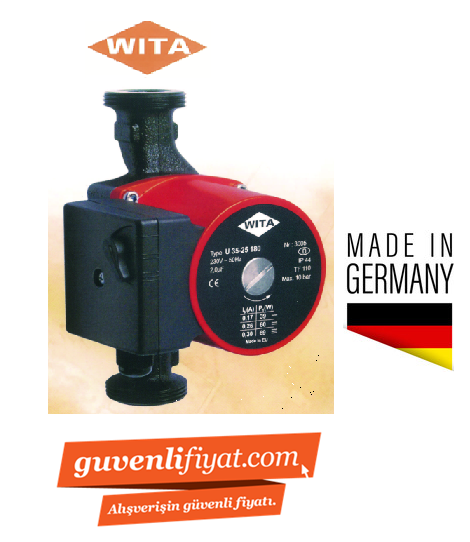 WİTA U 75-32 180M 220V 2'' ÇIKIŞLI DİŞLİ TİP 3 HIZLI SICAK SU SİRKÜLASYON POMPASI