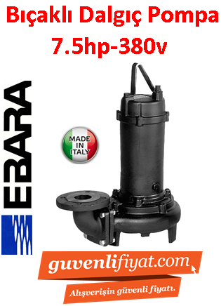 EBARA 100 DL (DF) 55.5 W/C 380V 7.5HP Bıçaklı Foseptik Dalgıç Pompa