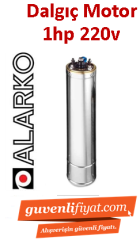 ALARKO 1HP 220V TEK DALGIÇ MOTOR