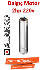 ALARKO 2HP 220V TEK DALGIÇ MOTOR
