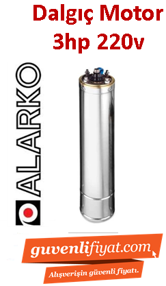 ALARKO 3HP 220V TEK DALGIÇ MOTOR