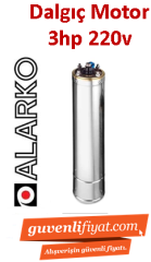 ALARKO 3HP 220V TEK DALGIÇ MOTOR