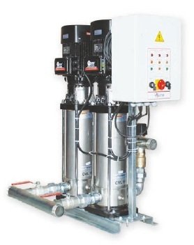 WATER SOUND 2CVL 3-25T -2X3 HP-380V- İKİ POMPALI KOMPLE PASLANMAZ ÇELİK DİK MİLLİ İNLİNE PAKET HİDROFOR