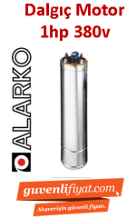 ALARKO 1HP 380V TEK DALGIÇ MOTOR