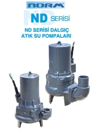 Norm ND 100/240 A      5.5 kW  380V   Pis Su Dalgıç Pompa (1450 d/dk)