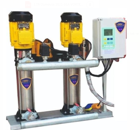 VORTEX YBT 100-03 -2x4HP-380V- DİK MİLLİ ÇOK KADEMELİ ÇİFT POMPALI HİDROFOR