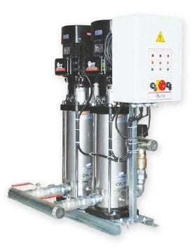 WATER SOUND 2CVF 32-6T -2X15 HP-380V- İKİ POMPALI KOMPLE PASLANMAZ ÇELİK DİK MİLLİ İNLİNE PAKET HİDROFOR