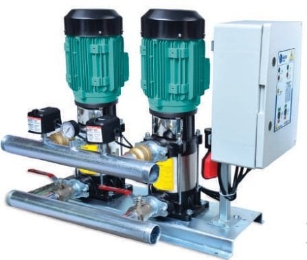 MASTER 2 MV 9/4 T - 2X2.0 HP- 380V -  ÇİFT POMPALI DİKEY MİLLİ HİDROFOR