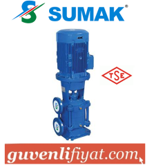 SUMAK SHT40/2 10.HP 380W DÜŞEY MİLLİ KADEMELİ POMPA