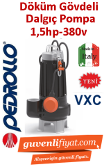 PEDROLLO VXC 15/45-N 380V 1.5HP Döküm Gövdeli Foseptik Dalgıç Pompa