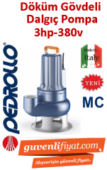 PEDROLLO MC 30/65 380V 3HP Döküm Gövdeli Foseptik Dalgıç Pompa