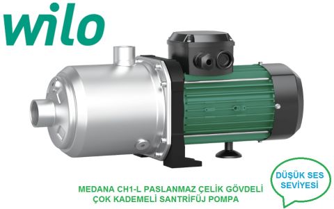 WİLO MEDANA CH1-L.403-1/E/A/10T   0.55kW 380V  PASLANMAZ GÖVDELİ ÇOK KADEMELİ YATAY SANTRİFÜJ POMPA