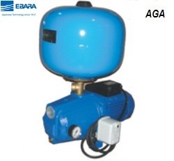 Ebara AGA 2,00 M   1.1 GP P    2Hp 220V  Döküm Gövdeli Jet Pompalı Tanklı Paket Hidrofor
