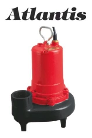 ATLANTİS, 50WQ 10-0.75M, 1HP, 220V, YÜKSEK BASINÇLI PROFESYONEL TİP FOSEPTİK POMPA