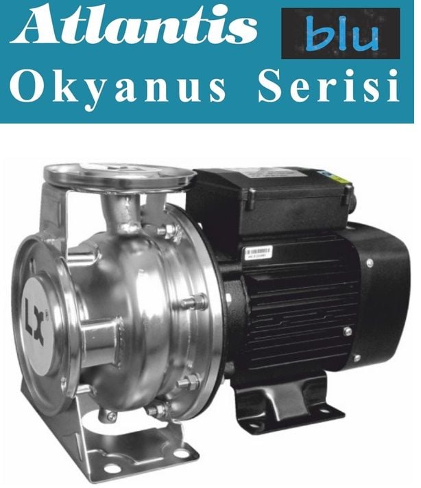 ATLANTİS BLU, CA 80-65/7.5T, 7.5HP, 380V, KOMPLE PASLANMAZ ÇELİK FLANŞ BAĞLANTILI SANTRİFÜJ POMPA
