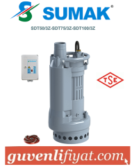 SUMAK SDT 50/3Z 5.5 HP 380W GÖVDE SOĞUTMALI DRENAJ DALGIÇ POMPA