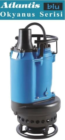 ATLANTİS, 200KBS 32-422T, 30HP, 380V, Karıştırıcılı Dalgıç Çamur Pompası