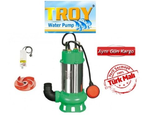TROY HD 1300/2 900W PASLANMAZ GÖVDELİ FOSEPTİK DALGIÇ POMPA