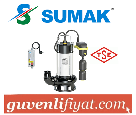 SUMAK SDF 18/2-A 1.8 HP 220V ASANSÖR FLATÖRLÜ FOSEPTİK DALGIÇ POMPA