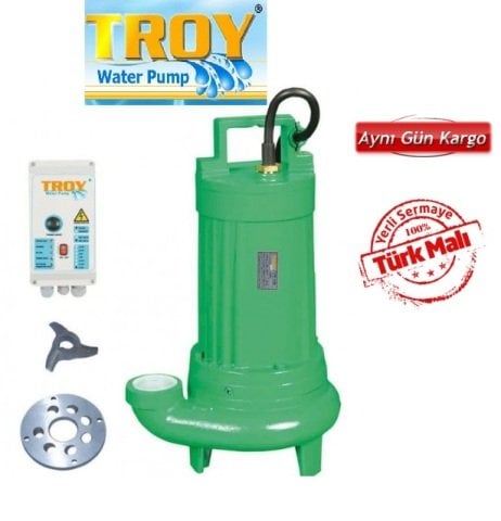 TROY HDBT 2200 1600W 380V BIÇAKLI FOSEPTİK DALGIÇ POMPA